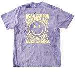 Dear Person Outstanding Smiley, a Amethyst Comfort Colors Colorblast Tee (back-view)