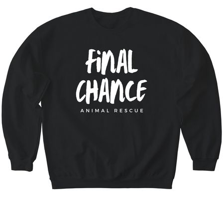 FCAR Swag to save some dogs!, a Black Softstyle Crewneck Sweatshirt