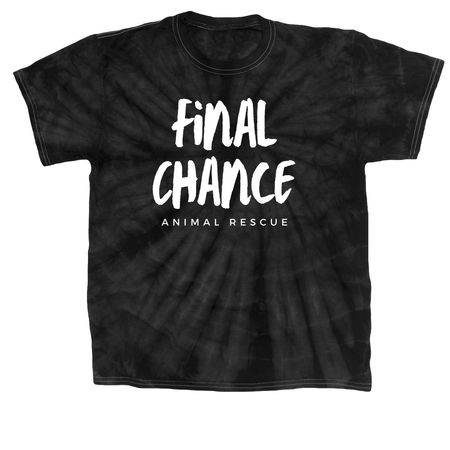 FCAR Swag to save some dogs!, a Black Classic Tie Dye Tee