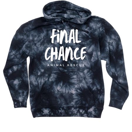 FCAR Swag to save some dogs!, a Black Tie Dyed Pullover Hoodie