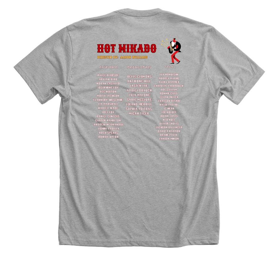 HOT MIKADO T-SHIRT SALE!!, a Athletic Heather Premium Unisex Tee (back-view)