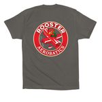 Rooster Pitts, a Asphalt Premium Cotton Tee (back-view)