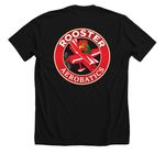 Rooster Pitts, a Solid Black Blend Premium Unisex Tee (back-view)