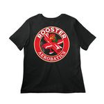Rooster Pitts, a Vintage Black Women?s Relaxed Cotton Tee (back-view)