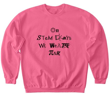 Steminist Sweatshirt, a Pink Lemonade Softstyle Crewneck Sweatshirt