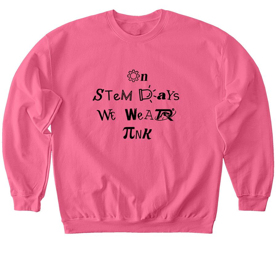 Steminist Sweatshirt, a Pink Lemonade Softstyle Crewneck Sweatshirt