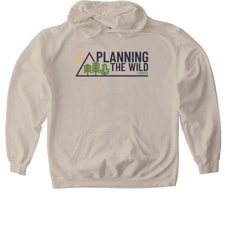 Planning the Wild, a Sand Gildan Softstyle Pullover Hoodie