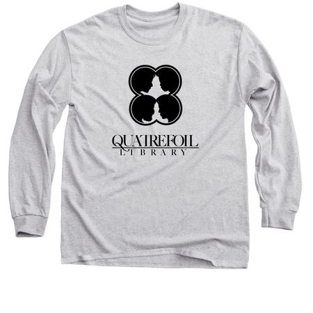 Quatrefoil 80's Logo Shirts, a Sport Grey Classic Long Sleeve Tee