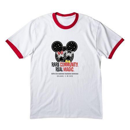 Rare Zebras Real Magic, a White/ Red Cotton Ringer Tee