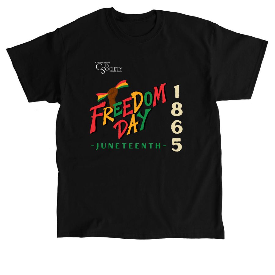 Freedom Day, a Black Classic Unisex Tee