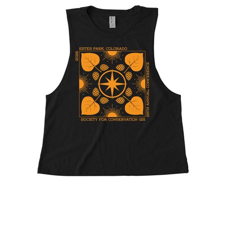 SCGIS 2026 Conference Shirts, a Deep Black Allmade Eco Triblend Women?s Muscle Tank