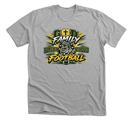 God Family Football, a Athletic Heather Premium Unisex Tee