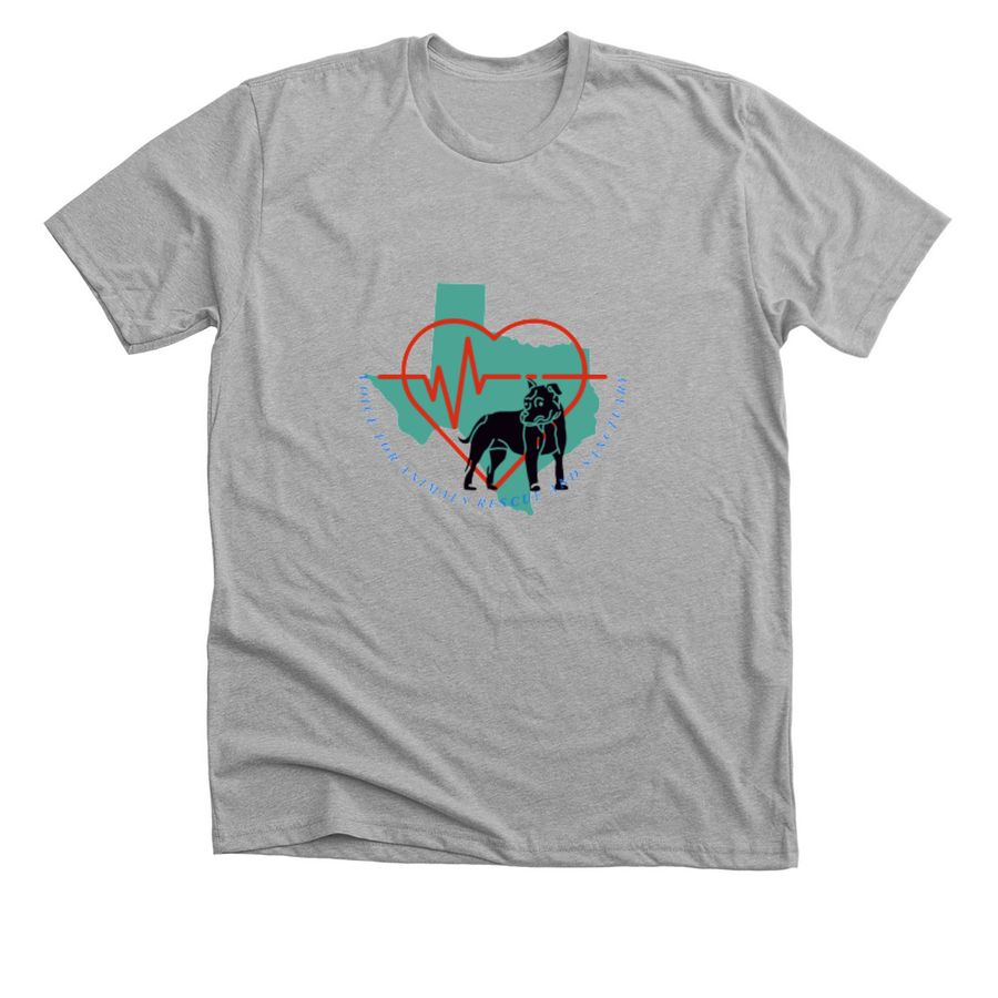 Help Us Give Homeless Pets a Second Chance!&nbsp;, a Athletic Heather Premium Unisex Tee