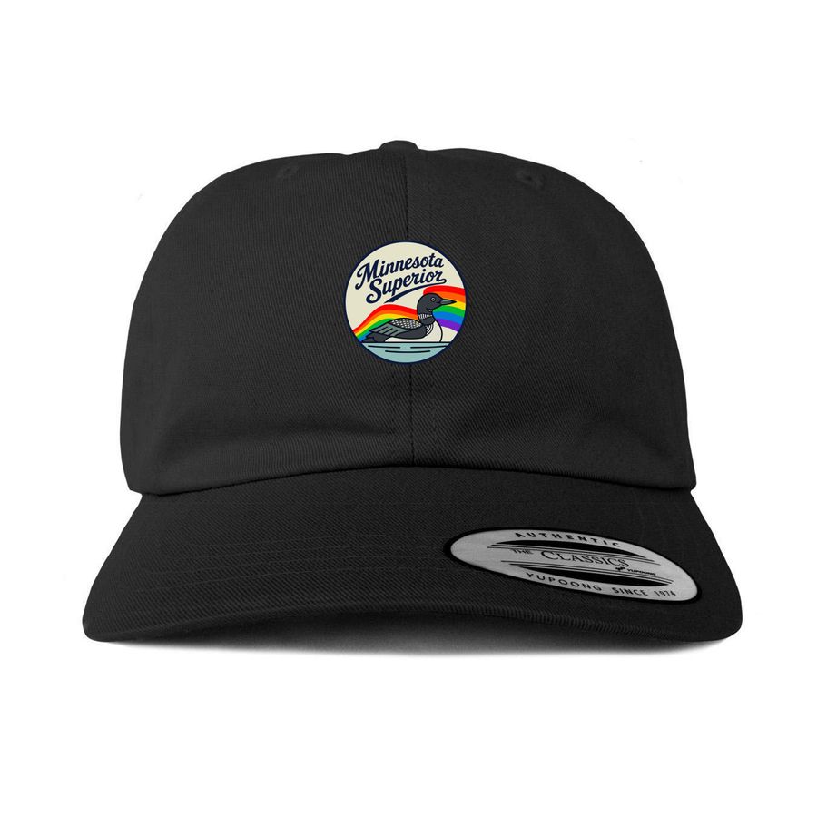 Minnesota Superior Hats, a Black Printed Classic Baseball Cap
