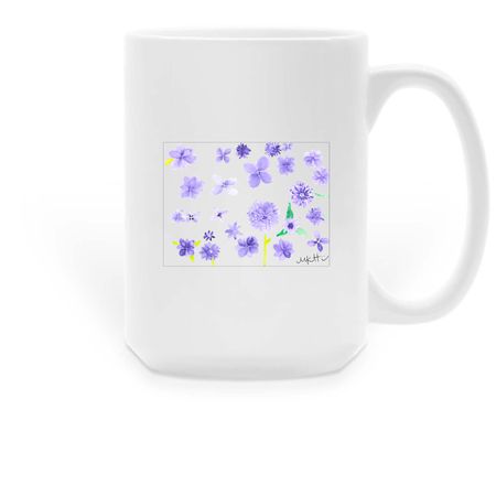 all day long i think of you, a White Large Coffee Mug
