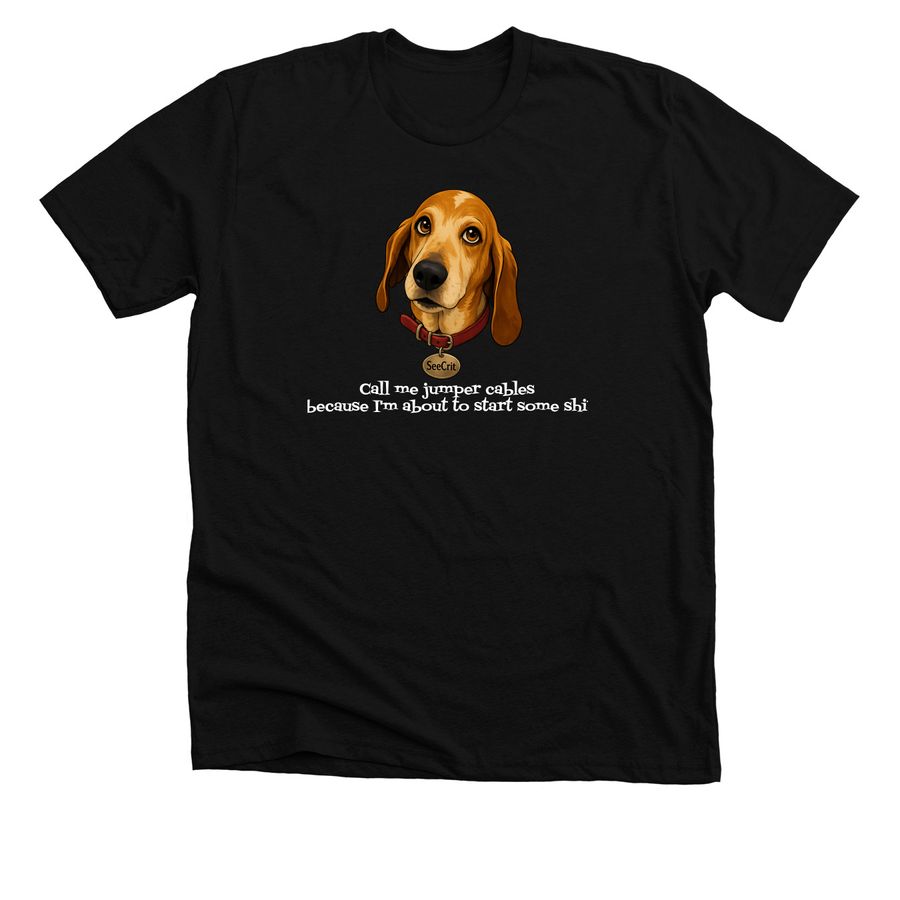 See-Crit, a Solid Black Blend Premium Unisex Tee