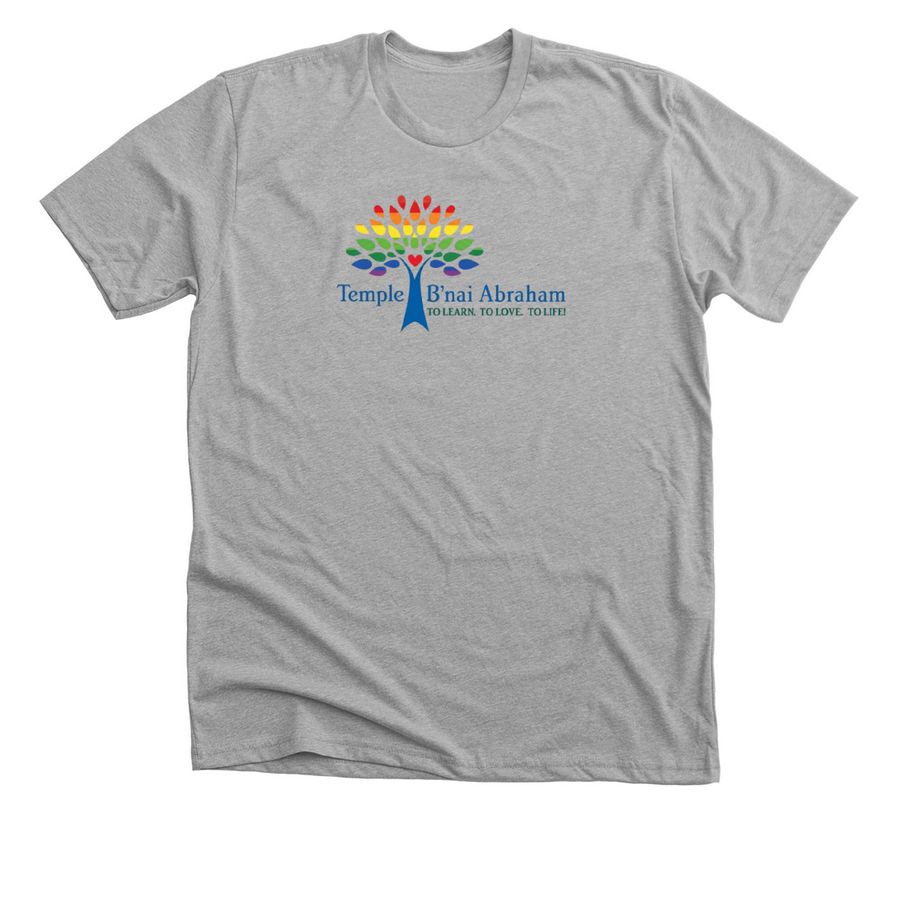 Temple B'nai Abraham&nbsp;Pride, a Athletic Heather Premium Unisex Tee