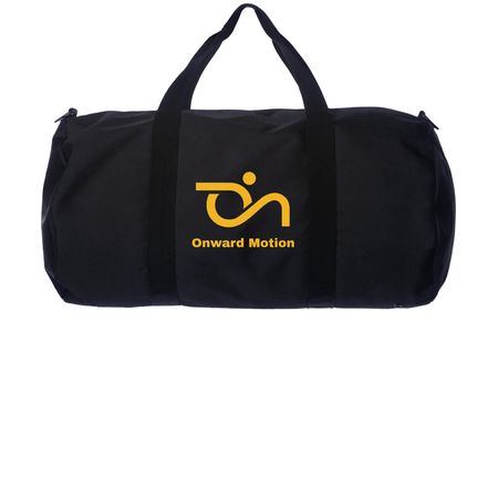 Carry a Little Onward Motion Wherever You Go, a Black Day Tripper Duffel Bag