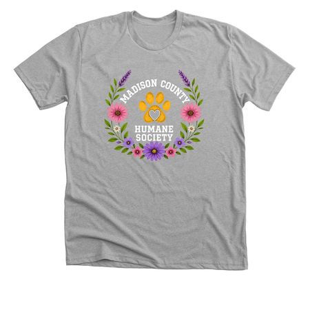 Summer Flowers, a Athletic Heather Premium Unisex Tee