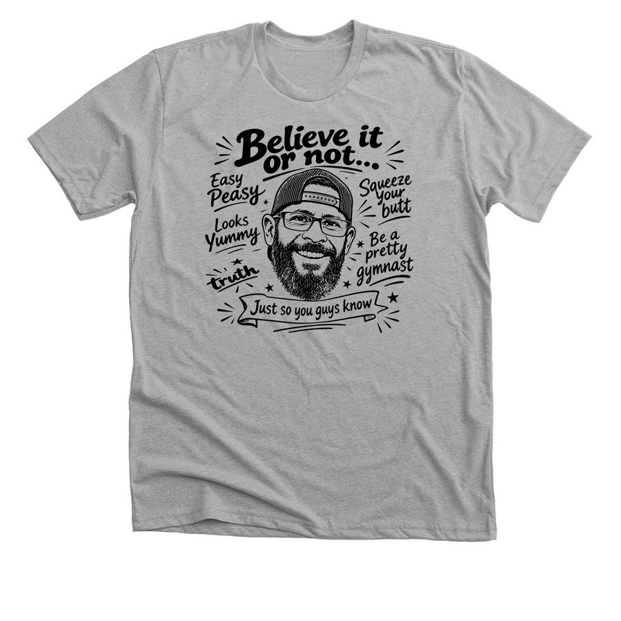 Leo's Birthday Shirt, a Athletic Heather Premium Unisex Tee