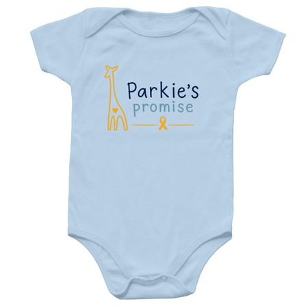 Parkie?s Promise, a Light Blue Infant Onesie