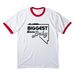 Biggest Little Baby Spring 2026, a White/ Red Cotton Ringer Tee
