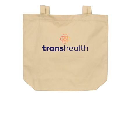 Transhealth Tote, a Oyster Organic Cotton Tote Bag