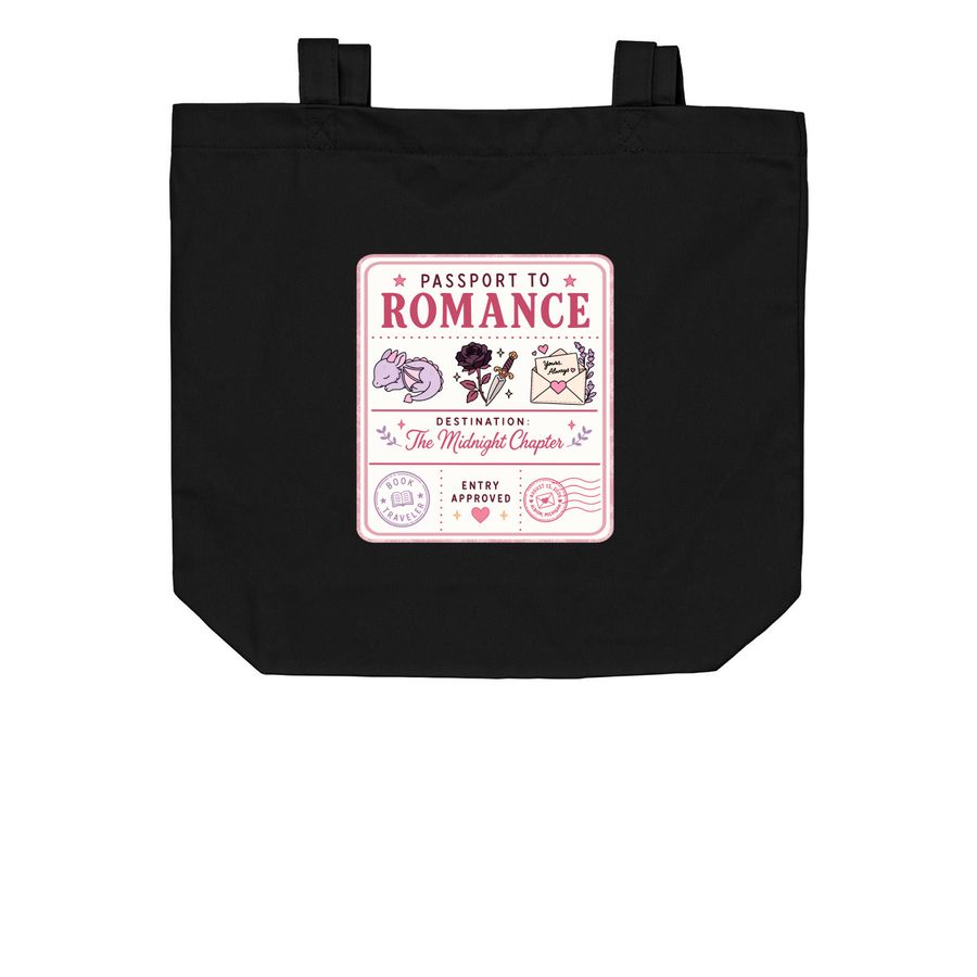 BRD 2026 Passport, a Black Organic Cotton Tote Bag