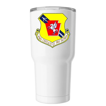 PAANG HQ Emblem (Tumbler), a White Insulated Tumbler