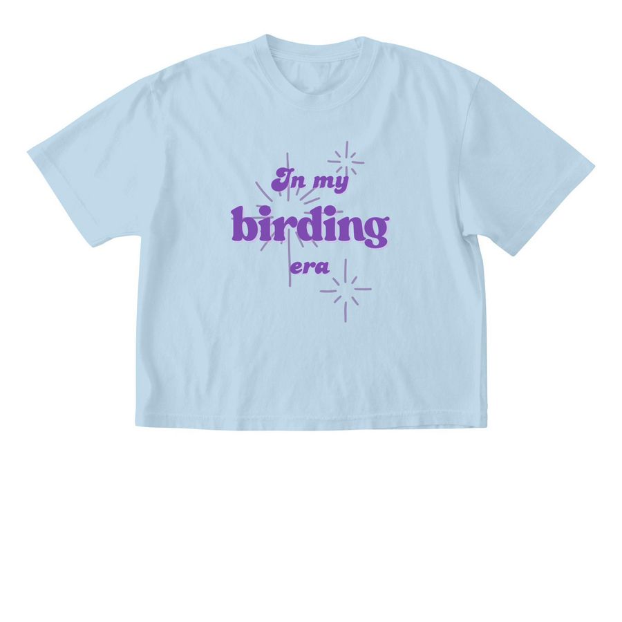 "In my Birding Era", a Chambray Comfort Colors Boxy Tee