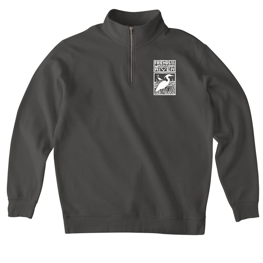 FMR Quarter Zip, a Asphalt Midweight Quarter Zip Pullover