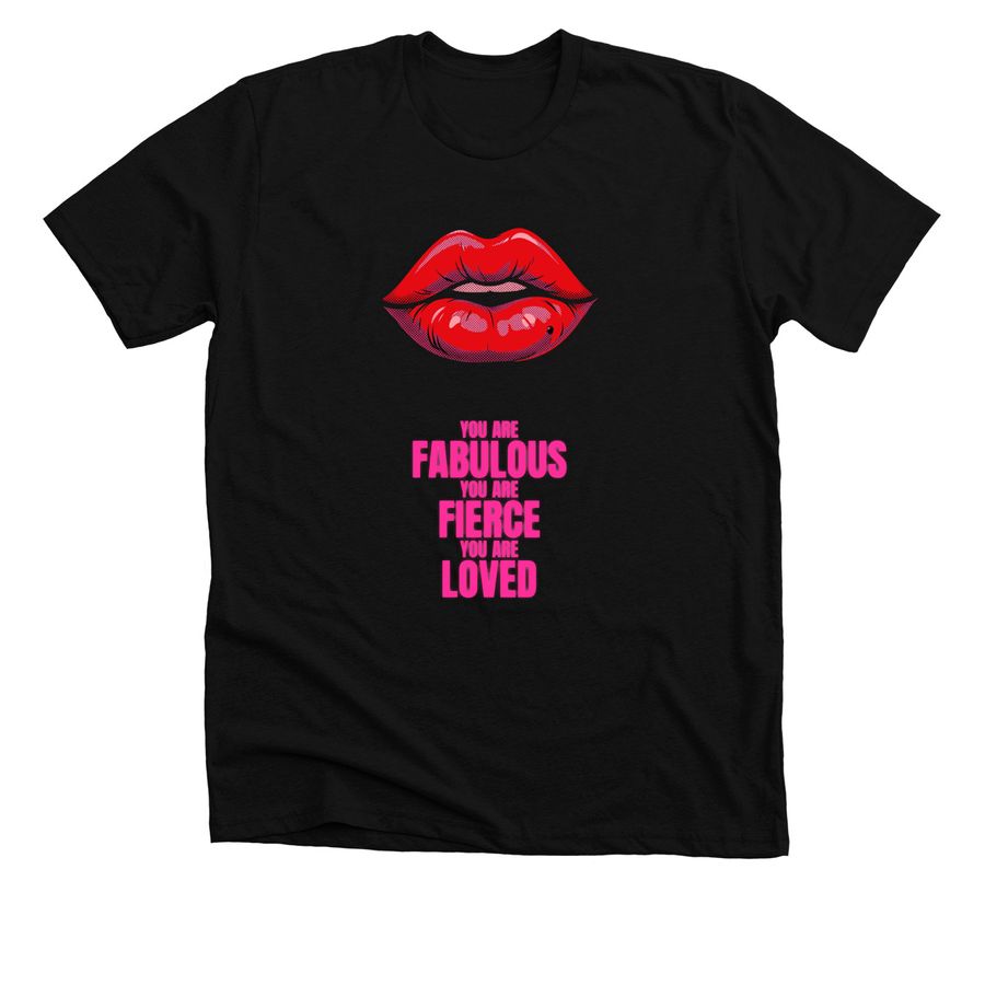 Unmasked Diva Signature Tee, a Solid Black Blend Premium Unisex Tee