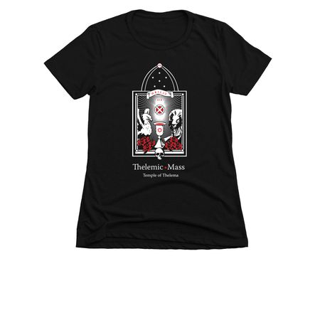 Temple of Thelema: Thelemic Mass, a Black Women's Slim Fit Tee