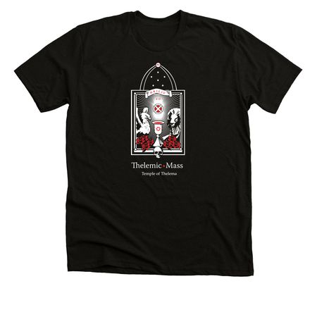 Temple of Thelema: Thelemic Mass, a Solid Black Blend Premium Unisex Tee