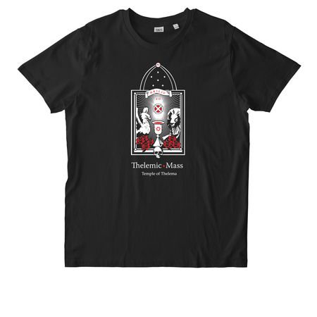Temple of Thelema: Thelemic Mass, a Black Stanley/Stella Unisex Rocker Tee