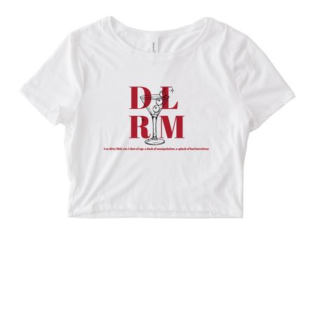 DIRTY&nbsp;, a White Women's Fitted Cropped Tee