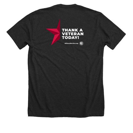Freedom Isn't Free, a Dark Grey Heather Premium Unisex Tee (back-view)