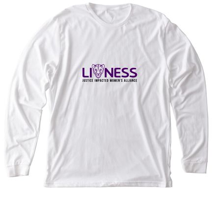 Branded Apparel, a Solid White Blend Premium Long Sleeve Tee