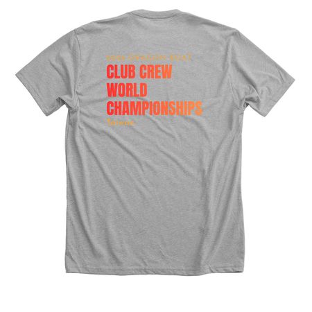 CCWC 2026 - Taiwan, a Athletic Heather Premium Unisex Tee (back-view)