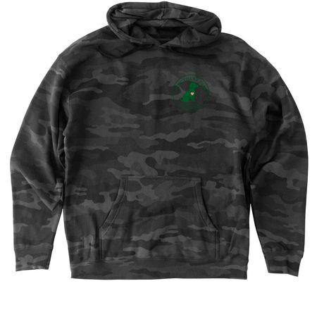 Sweatshirt Collective, a Black Camo Heavyweight Camo Pullover Hoodie