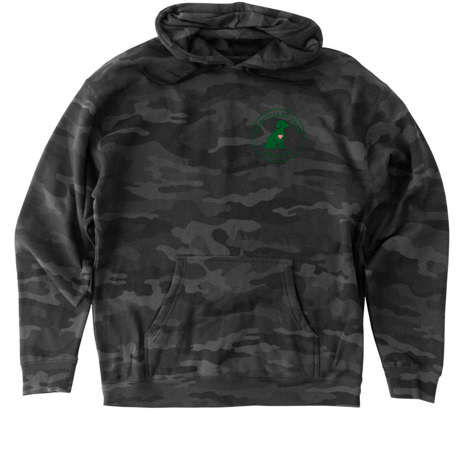Sweatshirt Collective, a Black Camo Heavyweight Camo Pullover Hoodie