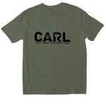 C.A.R.L. Autumn Collection, a Military Green Softstyle Cotton Tee (back-view)