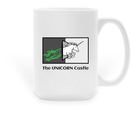 Drink from a unicorn!, a White Large Coffee Mug