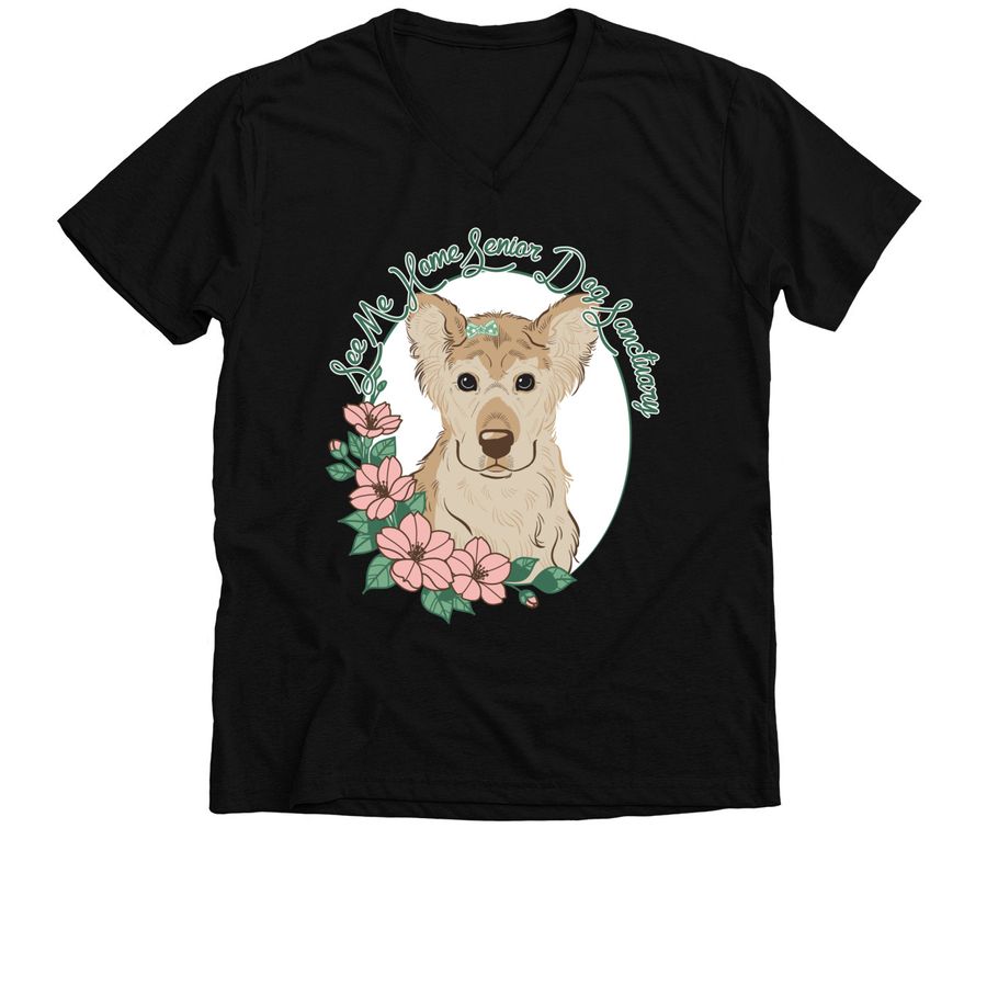 See Me Home Senior Dog Sanctuary, a Solid Black Blend Premium V-Neck Tee