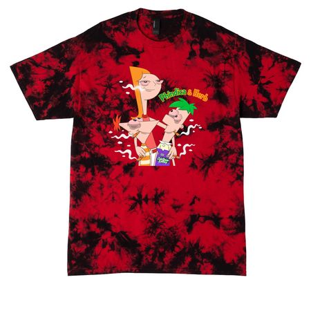 Phindica & Herb Limited Edition&nbsp;, a Black/ Red Crystal Tie Dye Tee