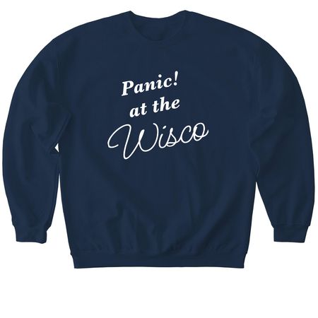 Panic! At the new Unis, a Navy Softstyle Crewneck Sweatshirt