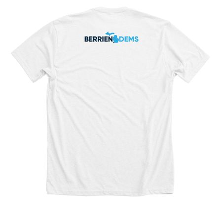 250 Years of Democracy, a Solid White Blend Premium Unisex Tee (back-view)