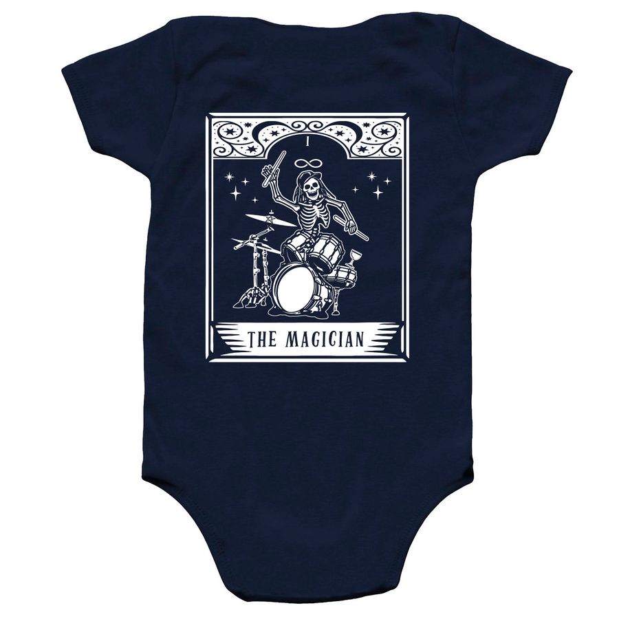 Baby Swag, a Navy Infant Onesie (back-view)