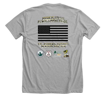 Pride is No Sin, a Athletic Heather Premium Unisex Tee (back-view)