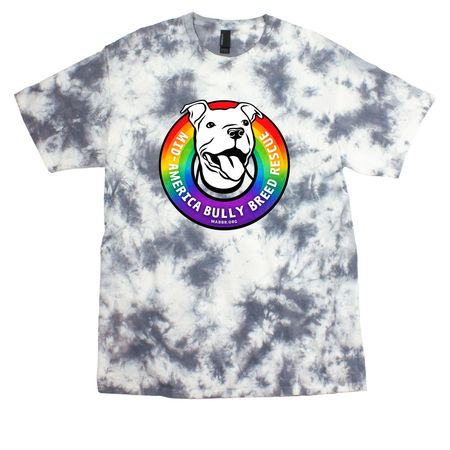 MABBR PRIDE, a Grey Crystal Tie Dye Tee